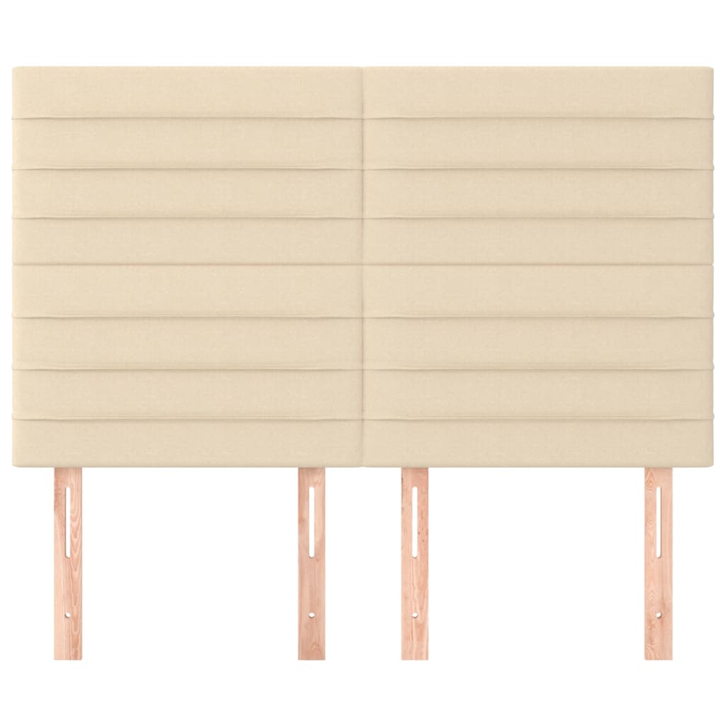Κεφαλάρι Κρεμ 144x5x118/128 εκ. Ύφασμα - PAKOBAZAAR