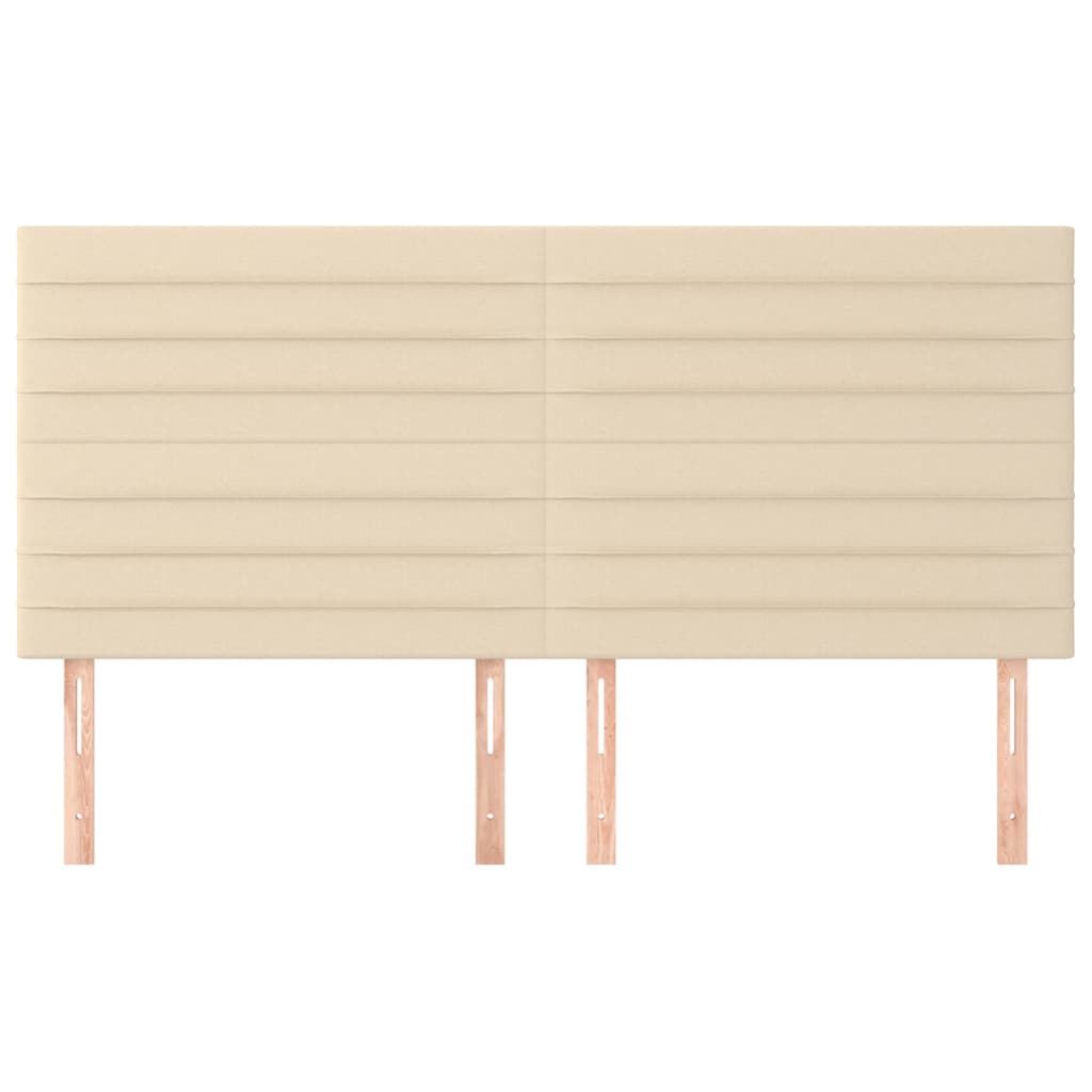 Κεφαλάρι Κρεμ 160x5x118/128 εκ. Ύφασμα - PAKOBAZAAR