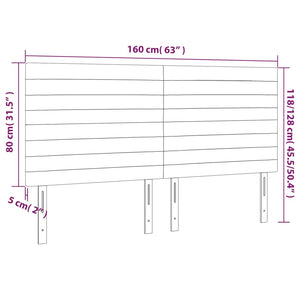 Κεφαλάρι Πράσινο 160x5x118/128 εκ. Ύφασμα