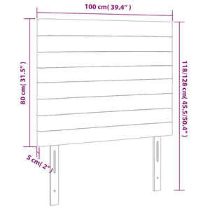 Κεφαλάρι Σκούρο Πράσινο Βελούδινο 100x5x118/128 εκ. - PAKOBAZAAR