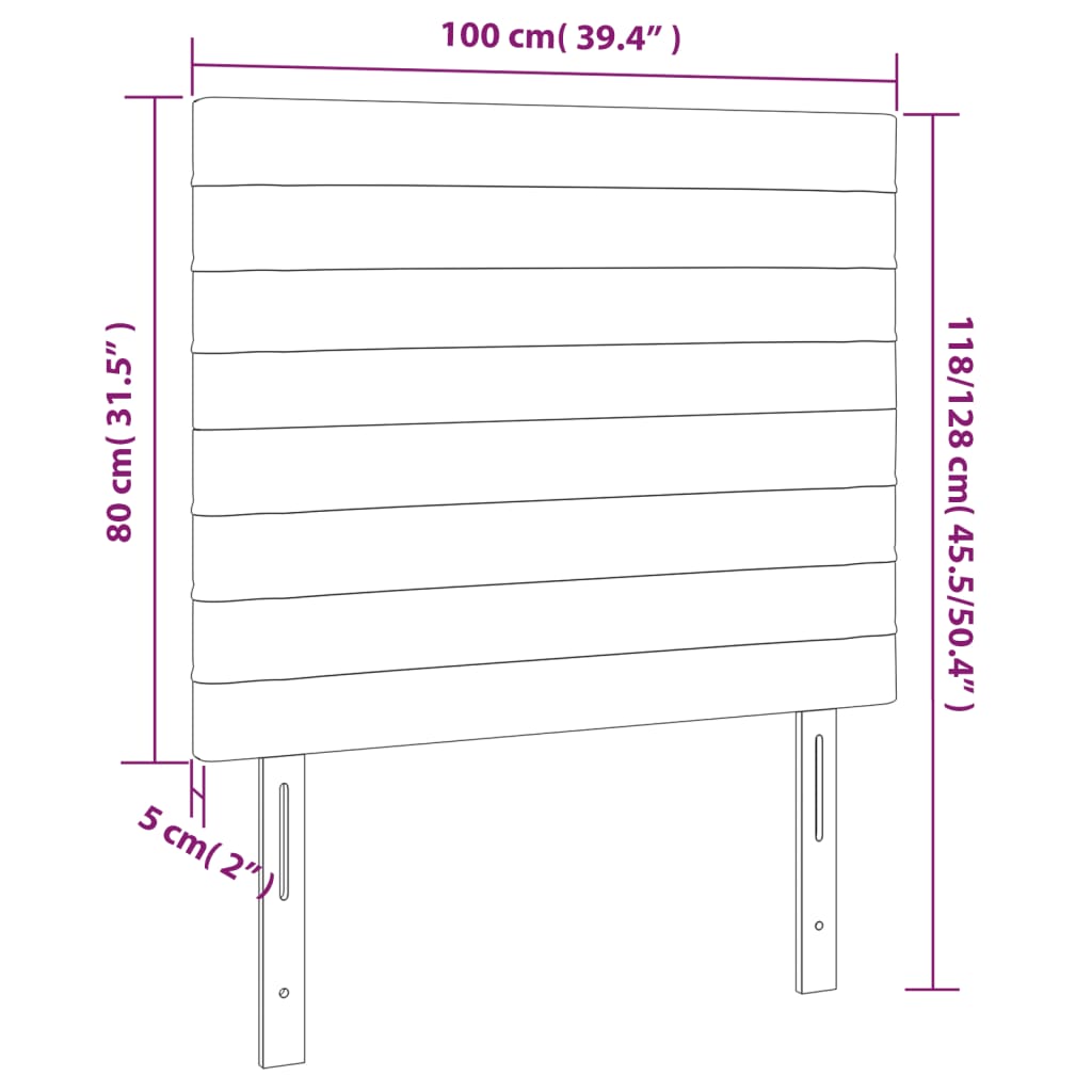 Κεφαλάρι Ροζ Βελούδινο 100x5x118/128 εκ. - PAKOBAZAAR