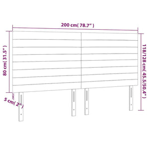 Κεφαλάρι Σκούρο Πράσινο Βελούδινο 200x5x118/128 εκ. - PAKOBAZAAR