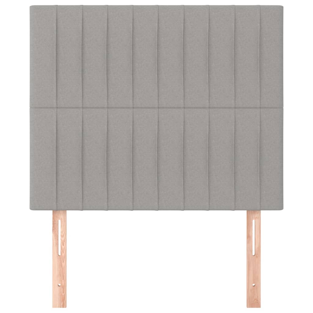 Κεφαλάρι Ανοιχτό Γκρι 90x5x118/128 εκ. Ύφασμα - PAKOBAZAAR