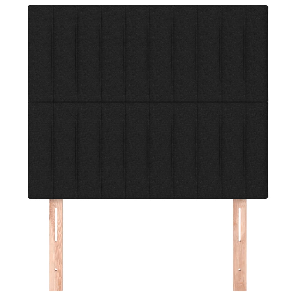 Κεφαλάρι Μαύρο 90x5x118/128 εκ. Ύφασμα - PAKOBAZAAR