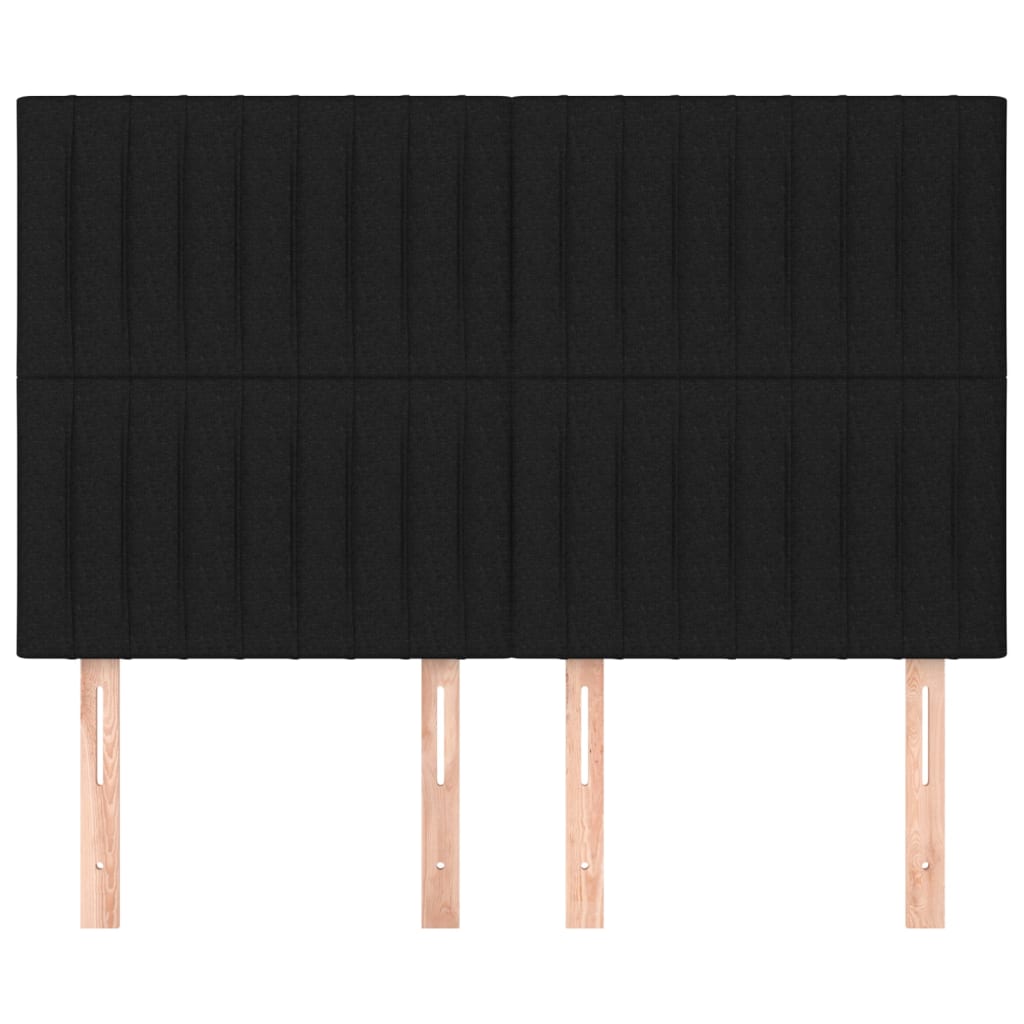 Κεφαλάρι Μαύρο 144x5x118/128 εκ. Ύφασμα - PAKOBAZAAR