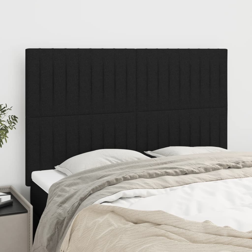 Κεφαλάρι Μαύρο 144x5x118/128 εκ. Ύφασμα - PAKOBAZAAR