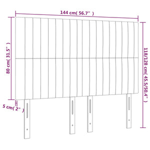 Κεφαλάρι Μπλε 144x5x118/128 εκ. Ύφασμα - PAKOBAZAAR
