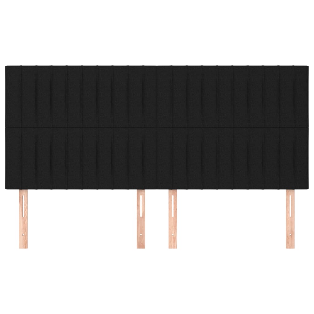 Κεφαλάρι Μαύρο 160x5x118/128 εκ. Ύφασμα - PAKOBAZAAR