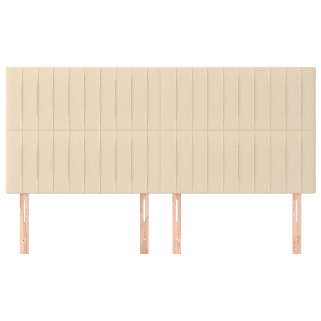 Κεφαλάρι Κρεμ 160x5x118/128 εκ. Ύφασμα - PAKOBAZAAR