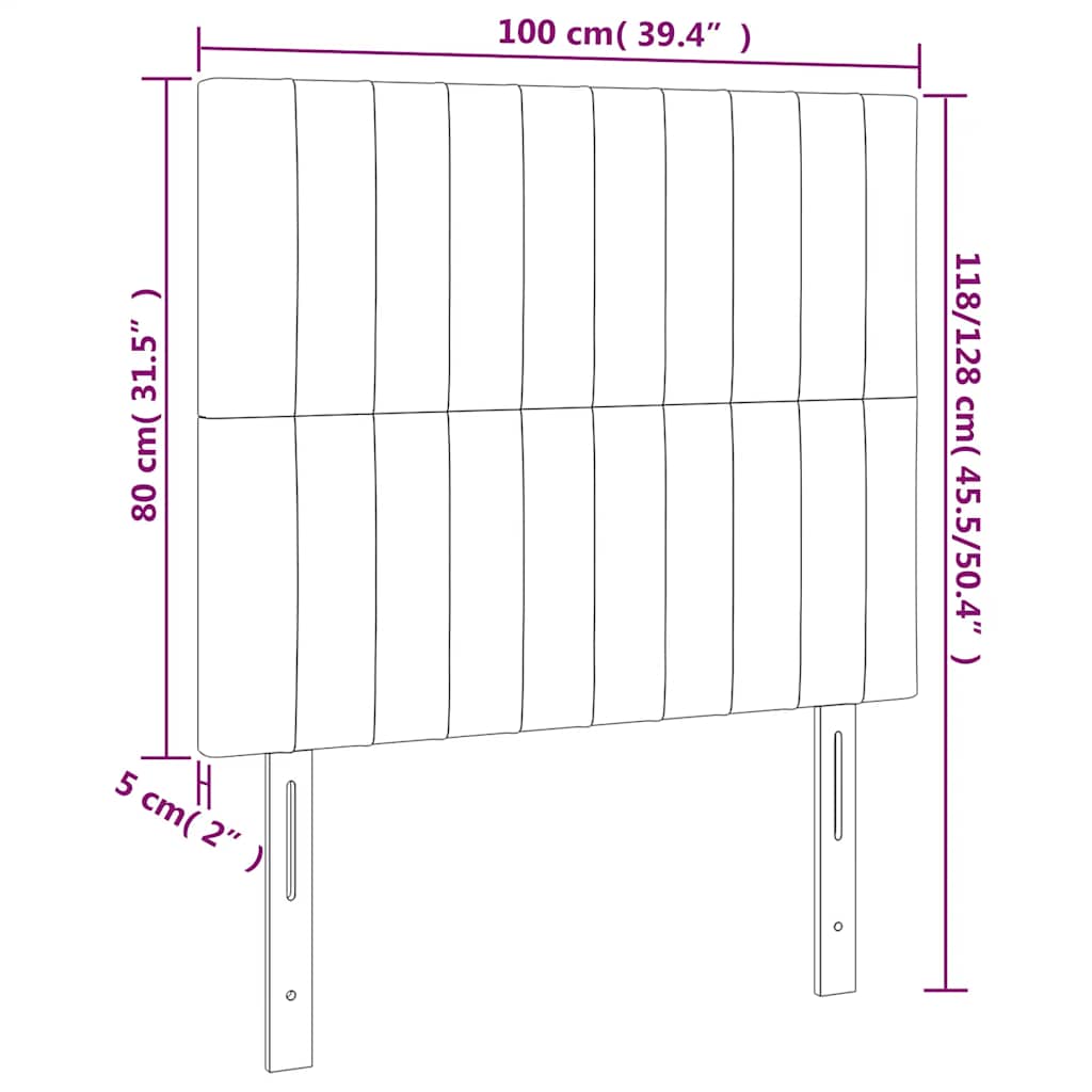 Κεφαλάρι Σκούρο Πράσινο Βελούδινο 100x5x118/128 εκ. - PAKOBAZAAR