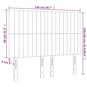 Κεφαλάρι Μαύρο Βελούδινο 144x5x118/128 εκ. - PAKOBAZAAR
