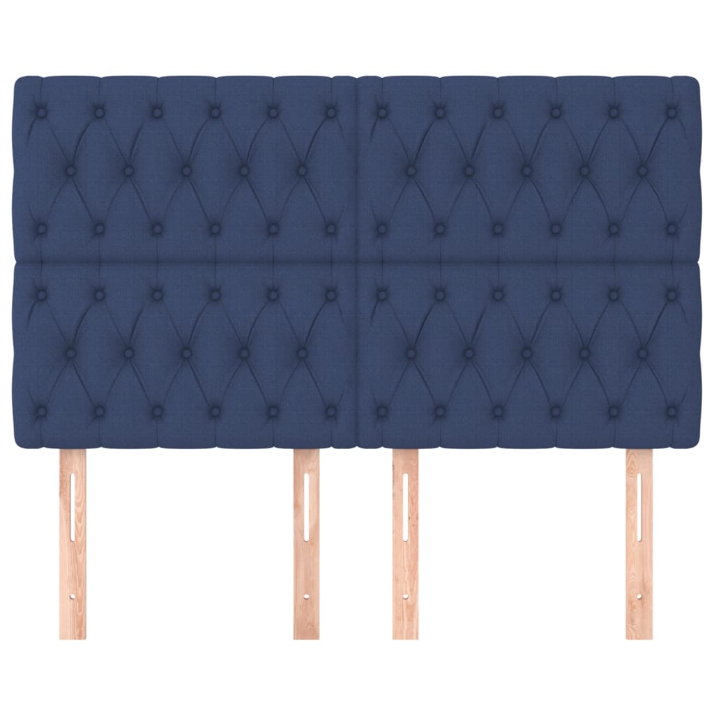 Κεφαλάρι Μπλε 160x7x118/128 εκ. Ύφασμα - PAKOBAZAAR
