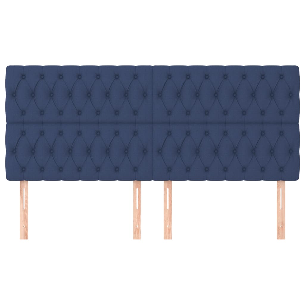 Κεφαλάρι Μπλε 180x7x118/128 εκ. Ύφασμα - PAKOBAZAAR