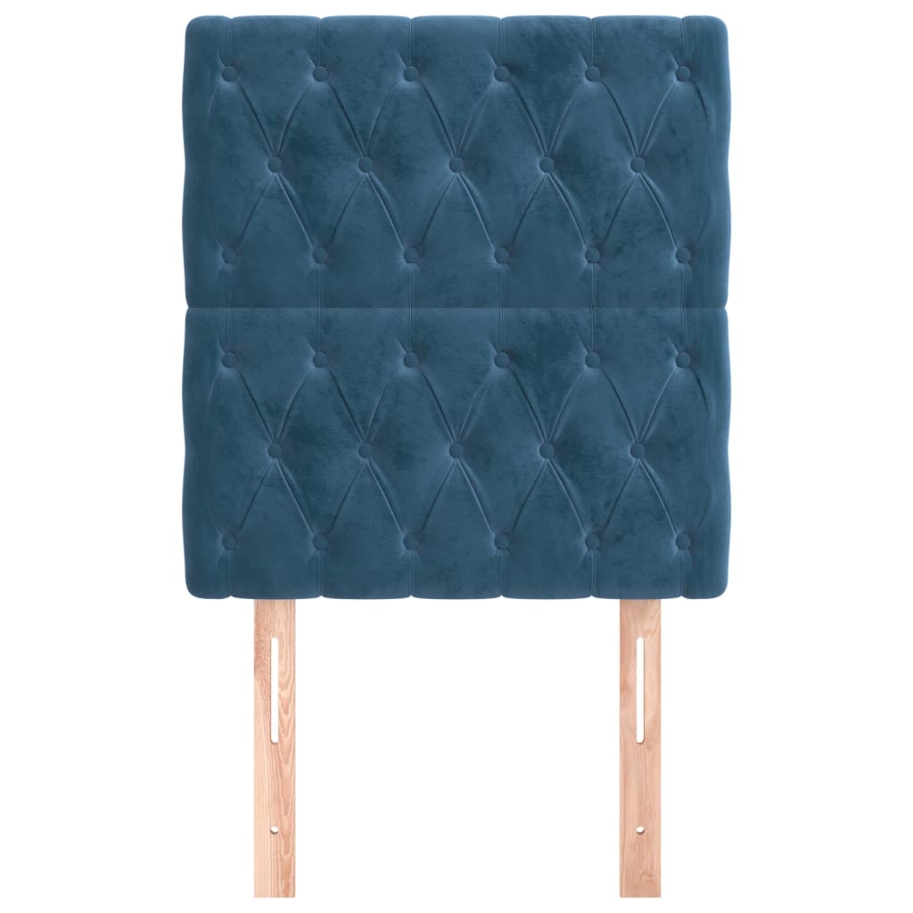 Κεφαλάρι Σκούρο Μπλε Βελούδινο 80x7x118/128 εκ. - PAKOBAZAAR