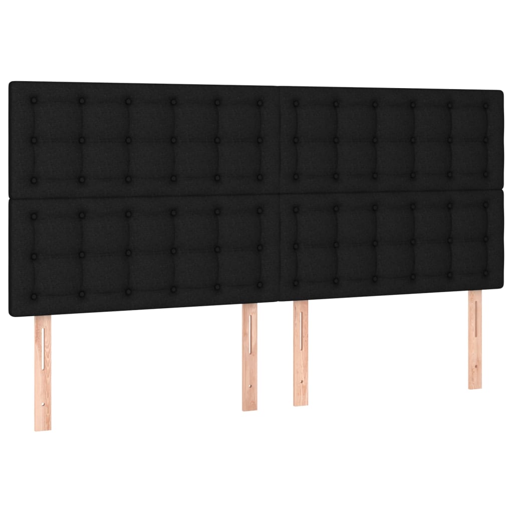 Κεφαλάρι Μαύρο 160x5x118/128 εκ. Ύφασμα - Pakobazaar