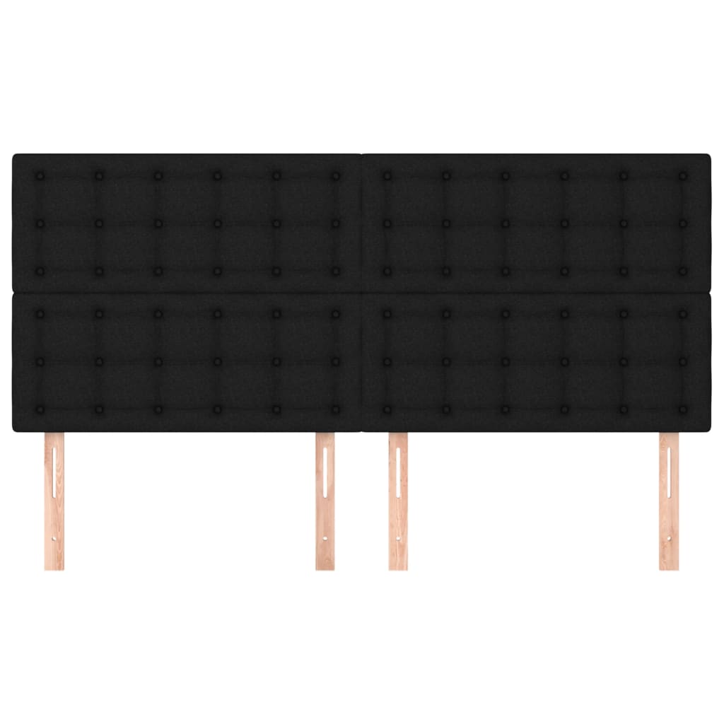 Κεφαλάρι Μαύρο 160x5x118/128 εκ. Ύφασμα - Pakobazaar