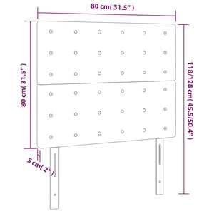 Κεφαλάρι Μαύρο Βελούδινο 80x5x118/128 εκ. - PAKOBAZAAR