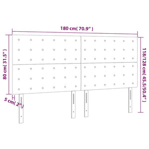 Κεφαλάρι Σκούρο Πράσινο Βελούδινο 180x5x118/128 εκ. - PAKOBAZAAR