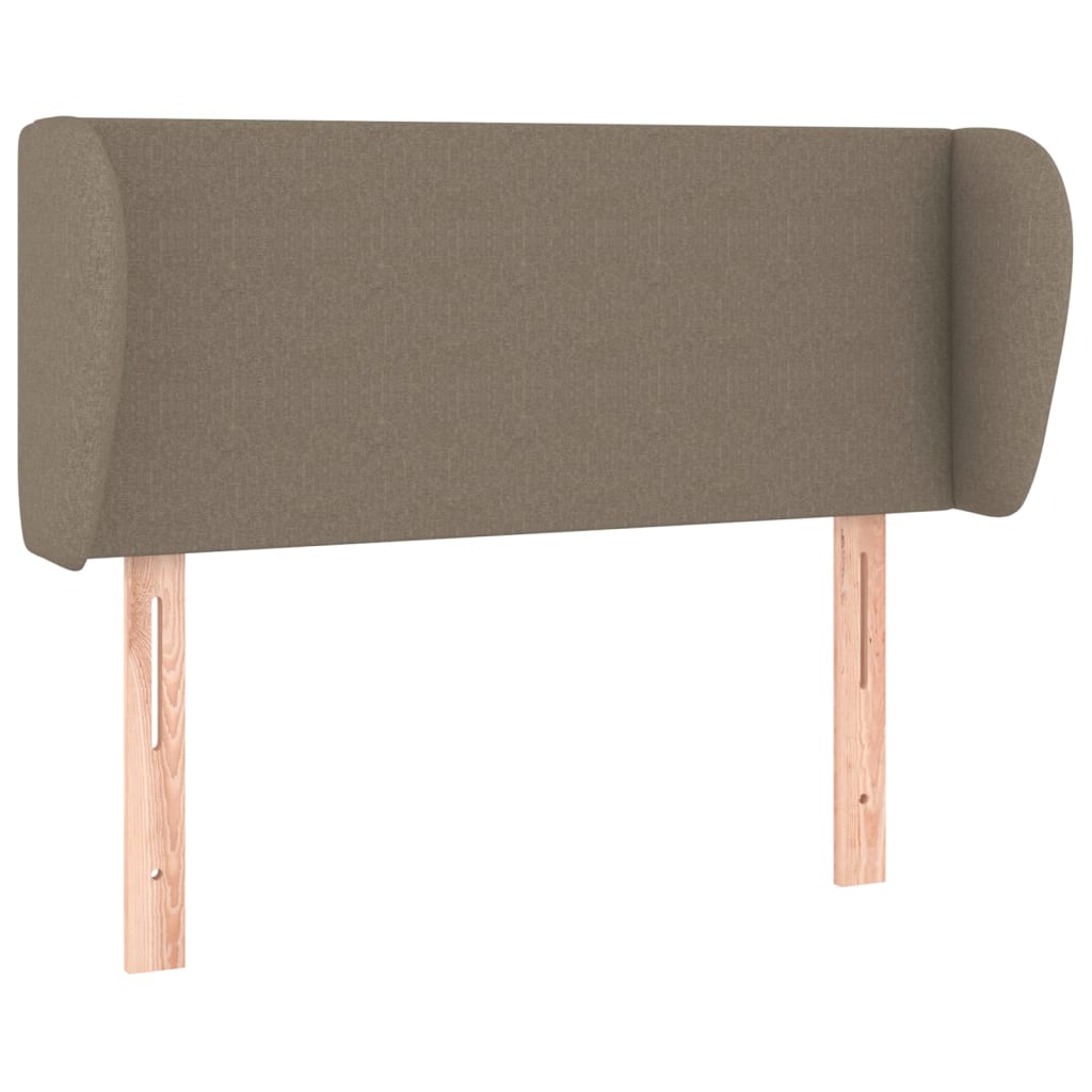 Κεφαλάρι με Πτερύγια Taupe 93x23x78/88 εκ. Υφασμάτινο - PAKOBAZAAR