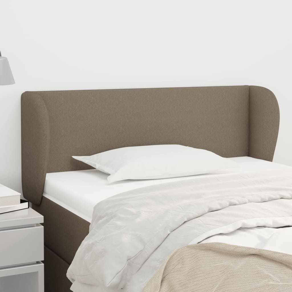 Κεφαλάρι με Πτερύγια Taupe 93x23x78/88 εκ. Υφασμάτινο - PAKOBAZAAR
