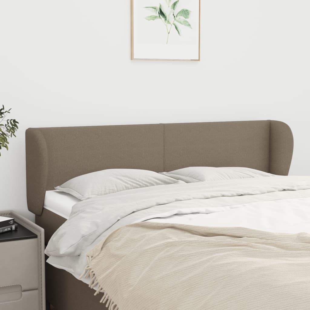 Κεφαλάρι με Πτερύγια Taupe 147 x 23 x 78/88 εκ. Υφασμάτινο - PAKOBAZAAR