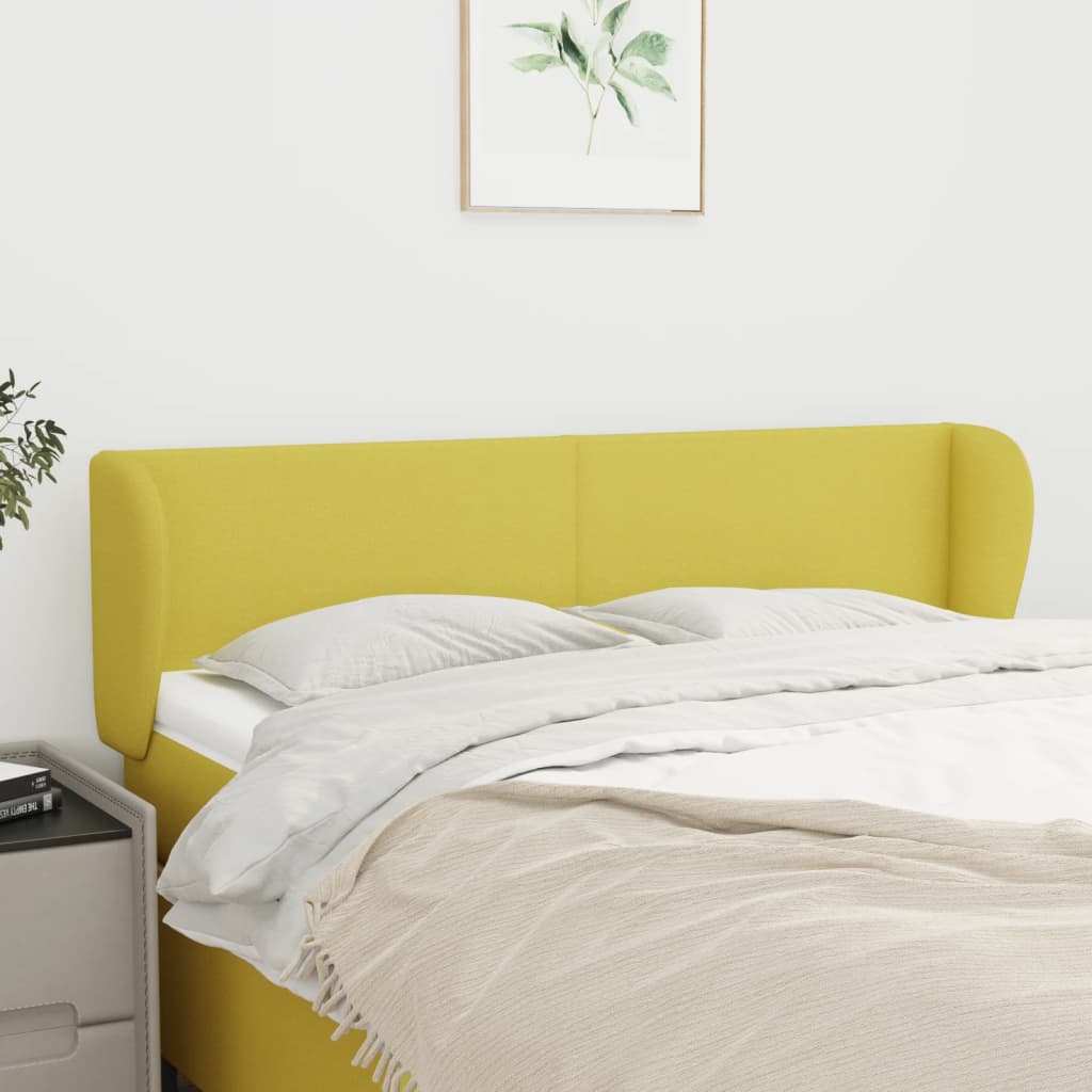 Κεφαλάρι με Πτερύγια Πράσινο 147 x 23 x 78/88 εκ. Υφασμάτινο - Pakobazaar