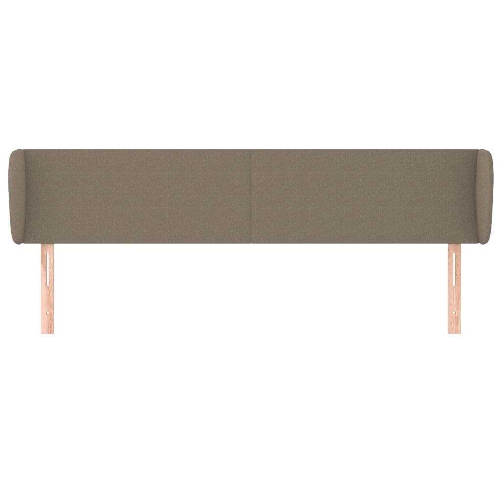 Κεφαλάρι με Πτερύγια Taupe 163x23x78/88 εκ. Υφασμάτινο - PAKOBAZAAR
