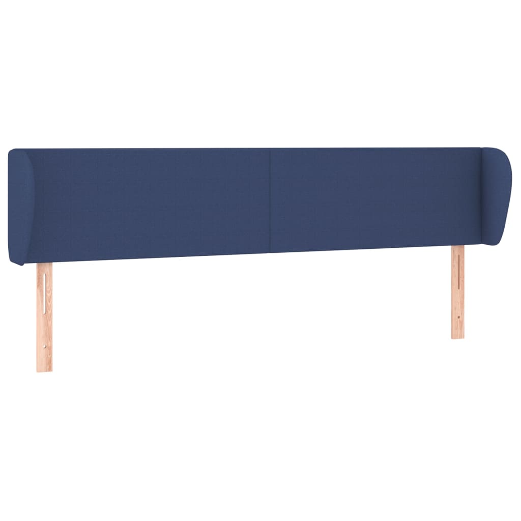 Κεφαλάρι με Πτερύγια Μπλε 183x23x78/88 εκ. Υφασμάτινο - PAKOBAZAAR