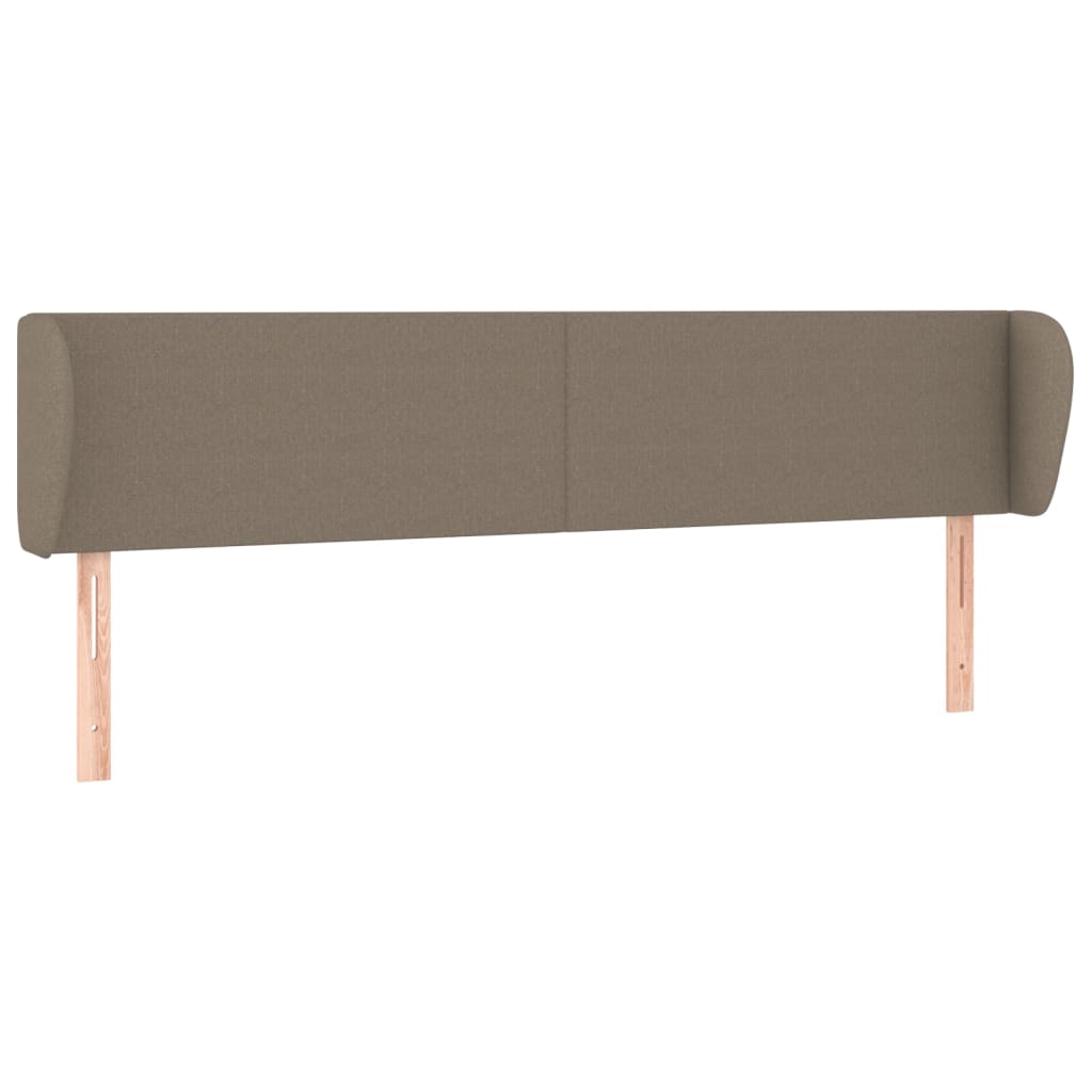 Κεφαλάρι με Πτερύγια Taupe 203 x 23 x 78/88 εκ. Υφασμάτινο - PAKOBAZAAR