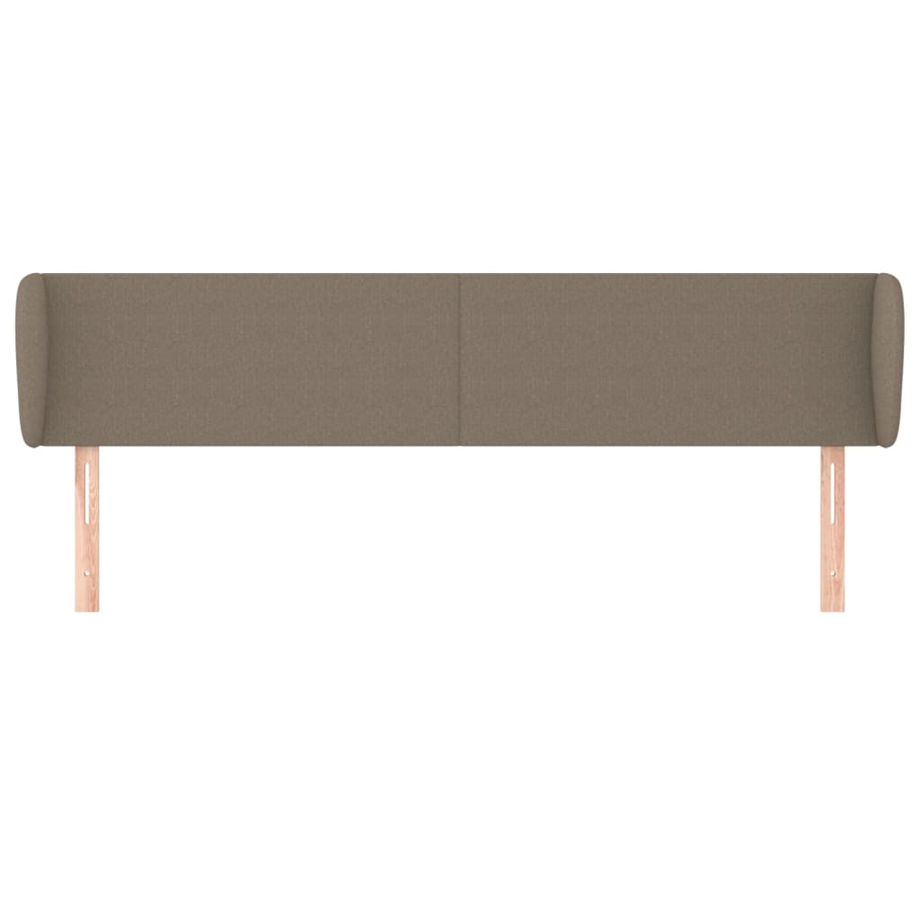 Κεφαλάρι με Πτερύγια Taupe 203 x 23 x 78/88 εκ. Υφασμάτινο - PAKOBAZAAR