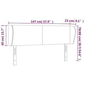 Κεφαλάρι με Πτερύγια Σκούρο Πράσινο 147x23x78/88 εκ. Βελούδινο - PAKOBAZAAR