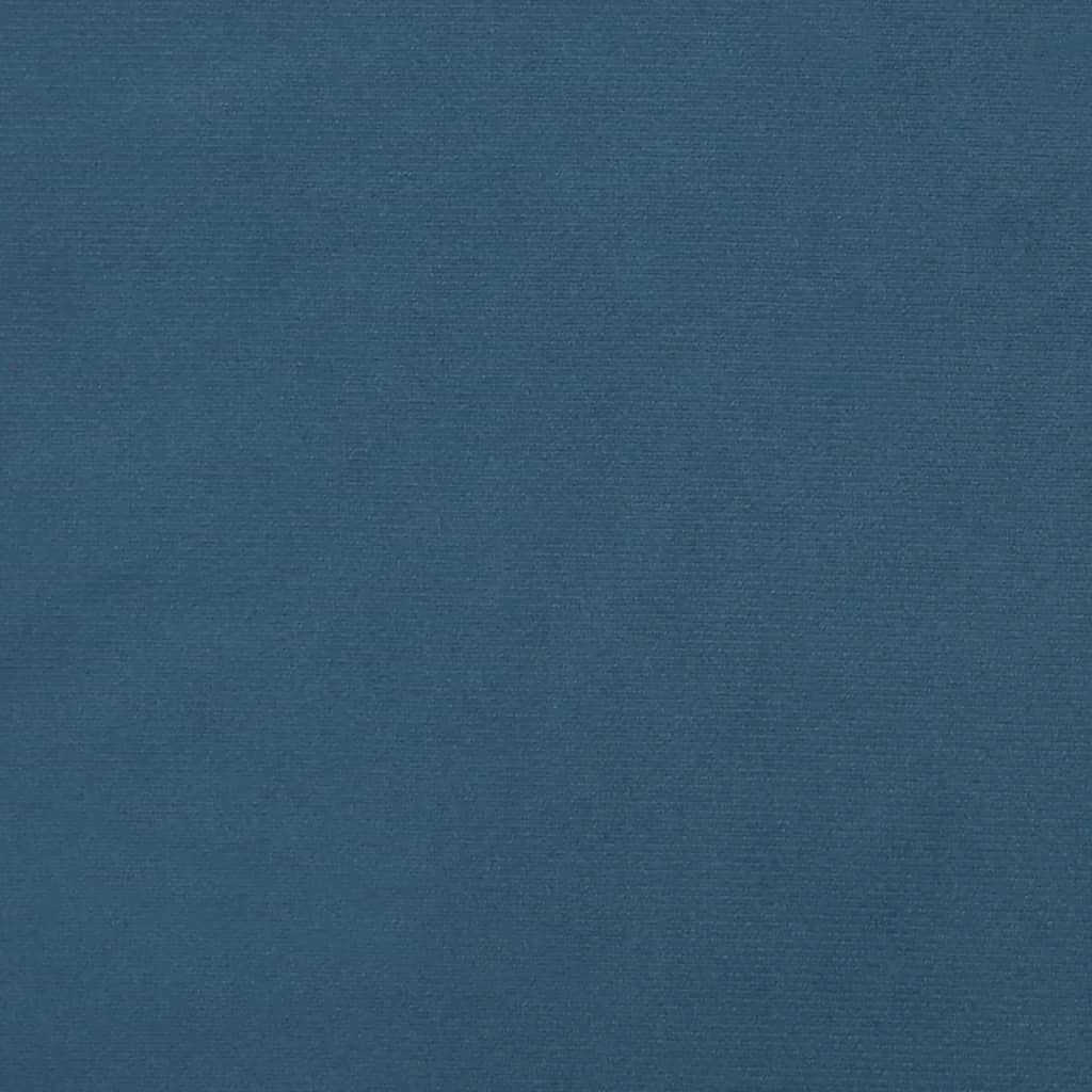 Κεφαλάρι με Πτερύγια Σκούρο Μπλε 203x23x78/88 εκ. Βελούδινο - PAKOBAZAAR