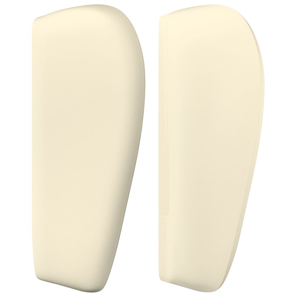 Κεφαλάρι με Πτερύγια Κρεμ 103x23x78/88 εκ. Συνθετικό Δέρμα - PAKOBAZAAR