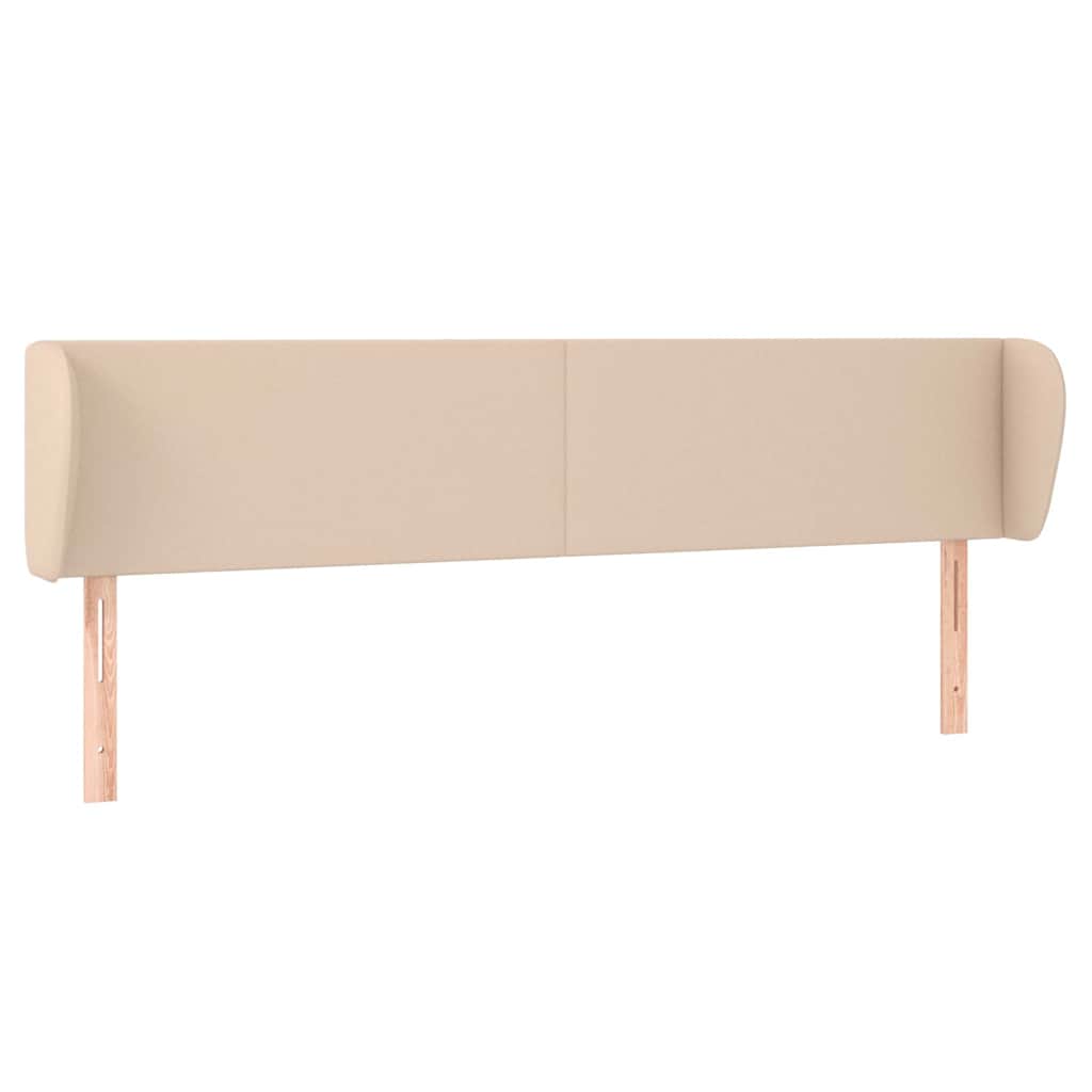 Κεφαλάρι με Πτερύγια Καπουτσίνο 163x23x78/88εκ. Συνθετικό Δέρμα