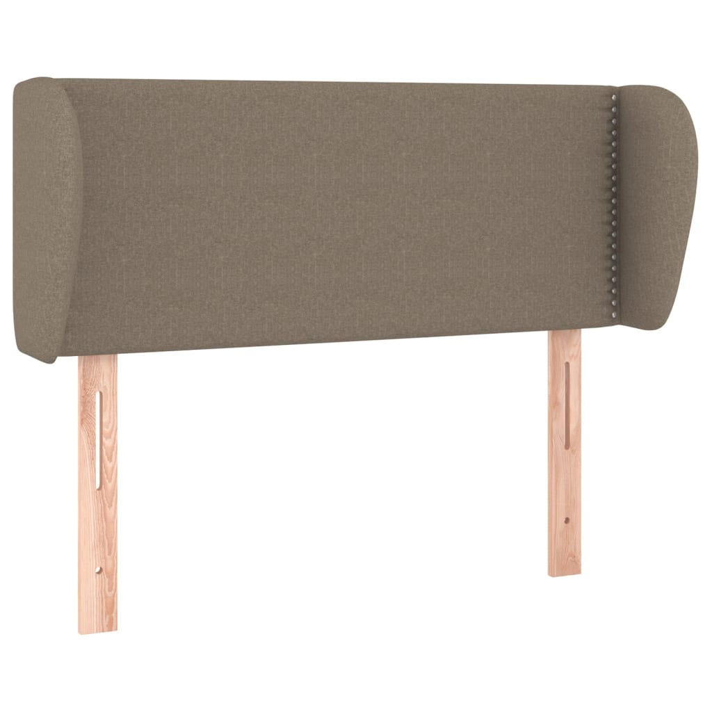 Κεφαλάρι με Πτερύγια Taupe 93x23x78/88 εκ. Υφασμάτινο - PAKOBAZAAR