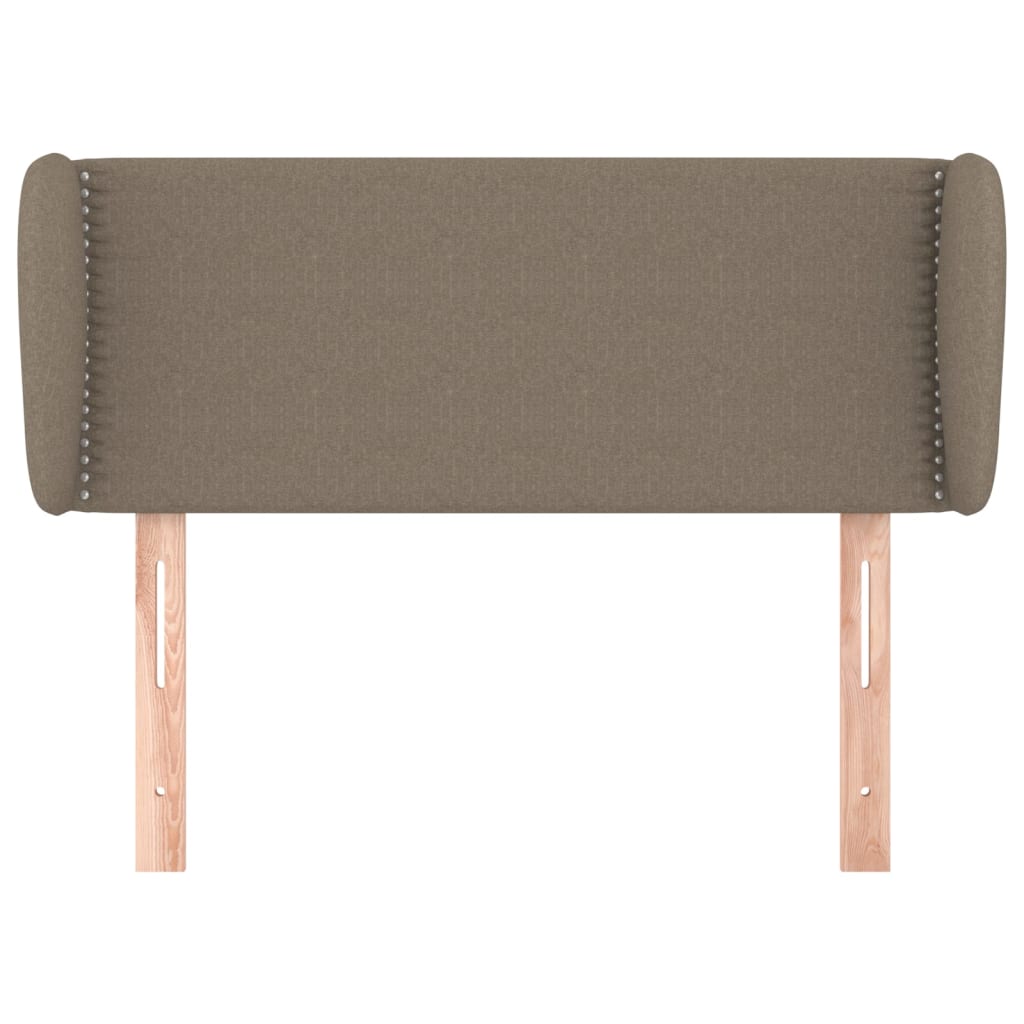 Κεφαλάρι με Πτερύγια Taupe 93x23x78/88 εκ. Υφασμάτινο - PAKOBAZAAR