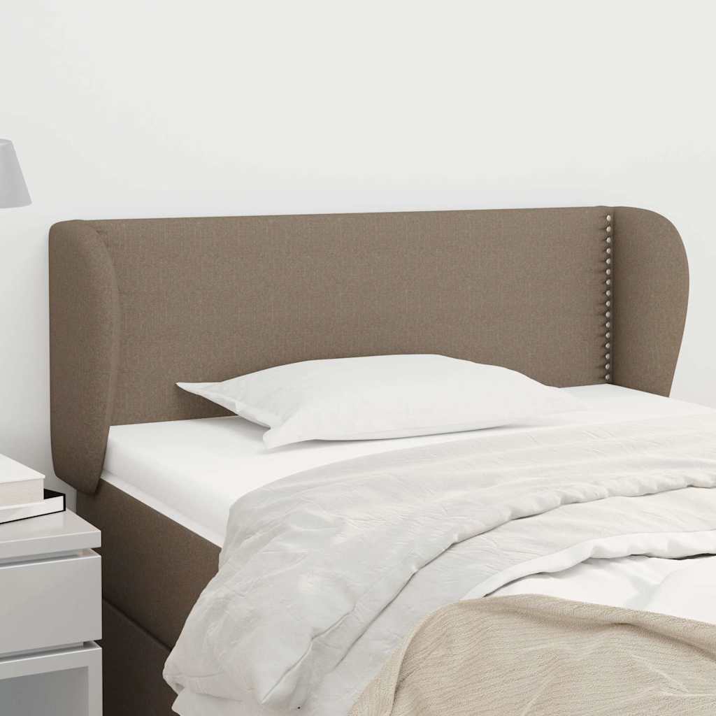 Κεφαλάρι με Πτερύγια Taupe 103x23x78/88 εκ. Υφασμάτινο - Pakobazaar