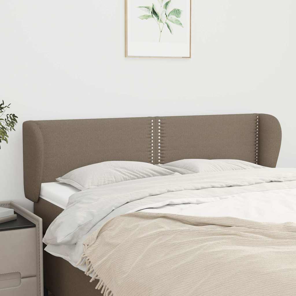 Κεφαλάρι με Πτερύγια Taupe 147 x 23 x 78/88 εκ. Υφασμάτινο