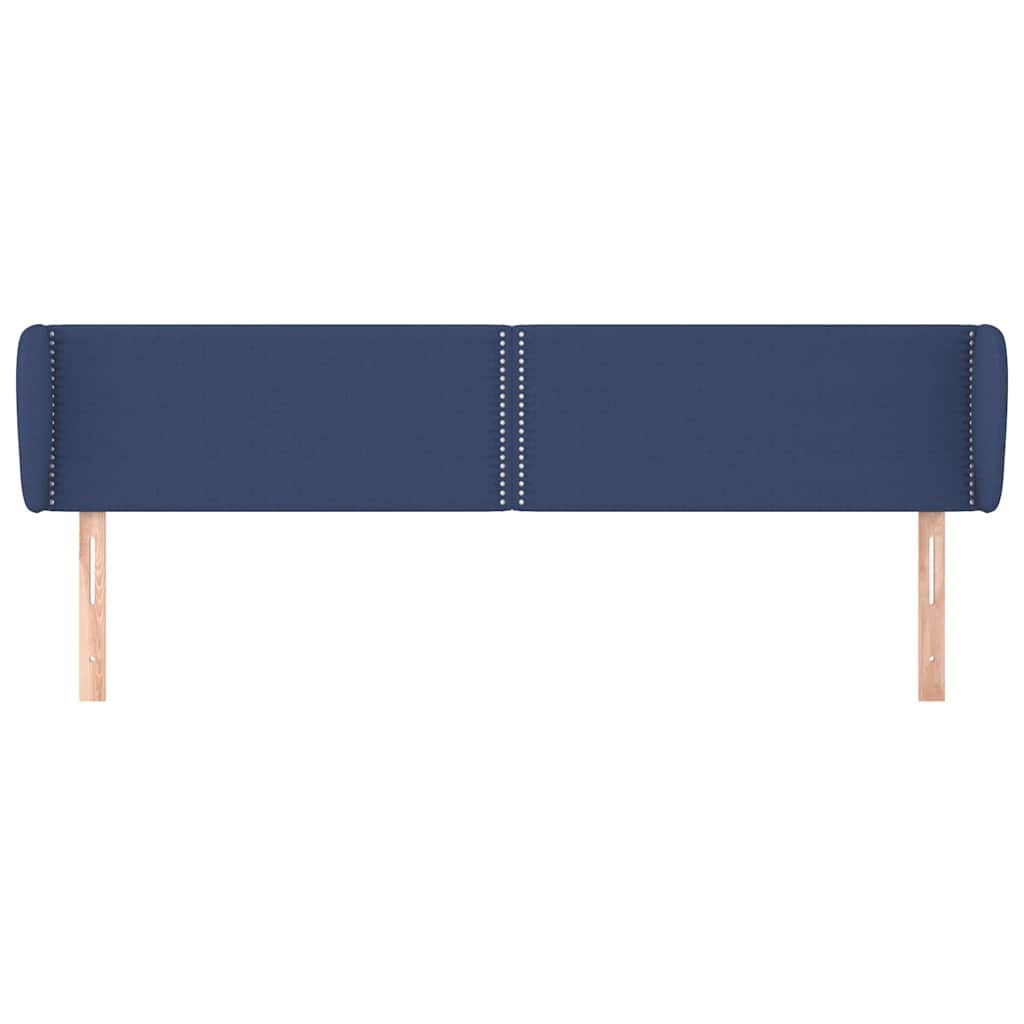 Κεφαλάρι με Πτερύγια Μπλε 163x23x78/88 εκ. Υφασμάτινο