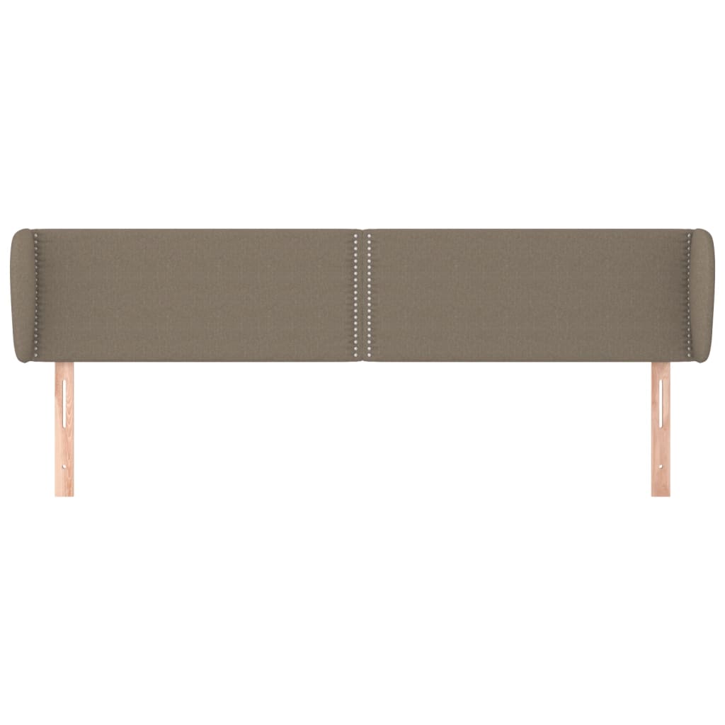 Κεφαλάρι με Πτερύγια Taupe 183x23x78/88 εκ. Υφασμάτινο - PAKOBAZAAR