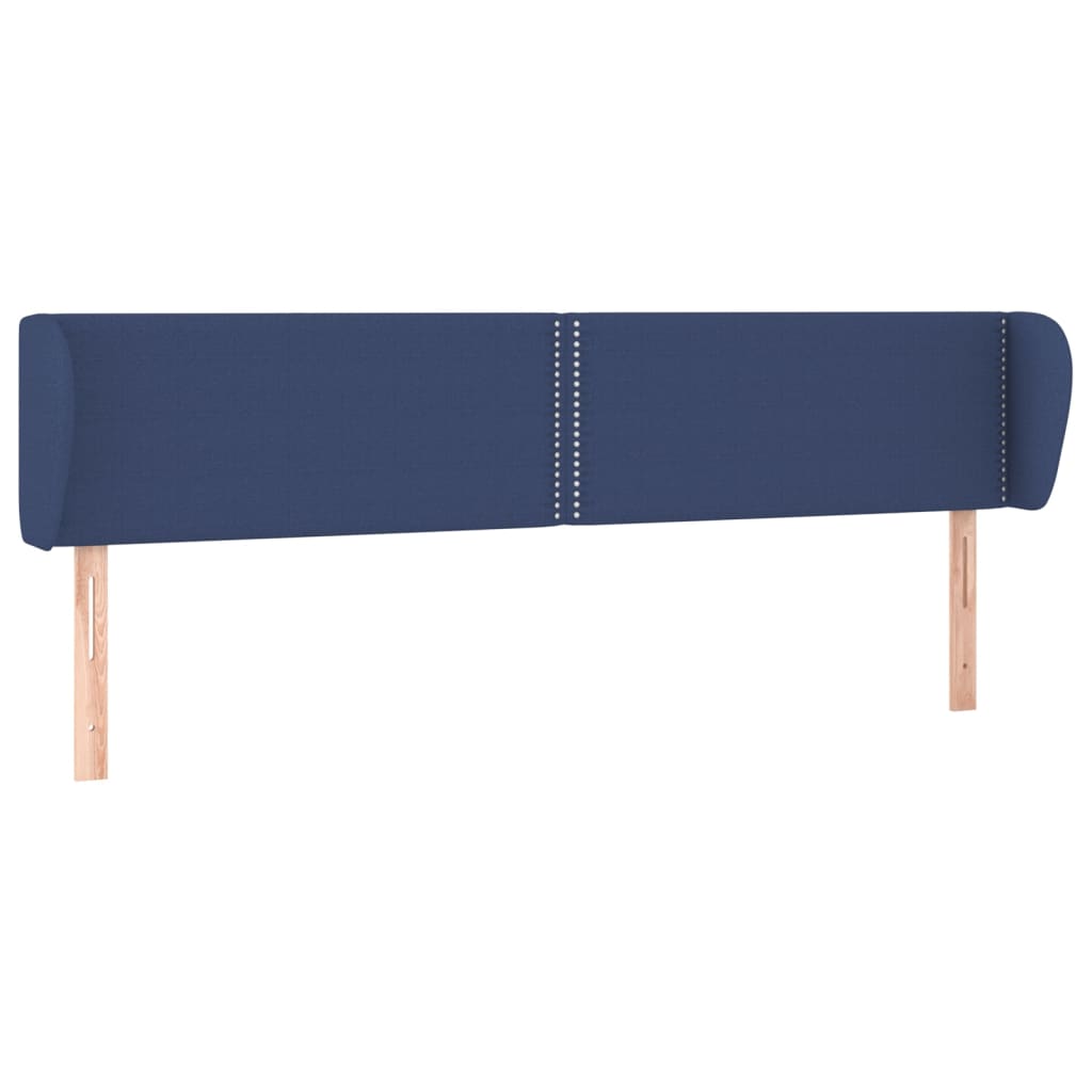 Κεφαλάρι με Πτερύγια Μπλε 183x23x78/88 εκ. Υφασμάτινο - PAKOBAZAAR