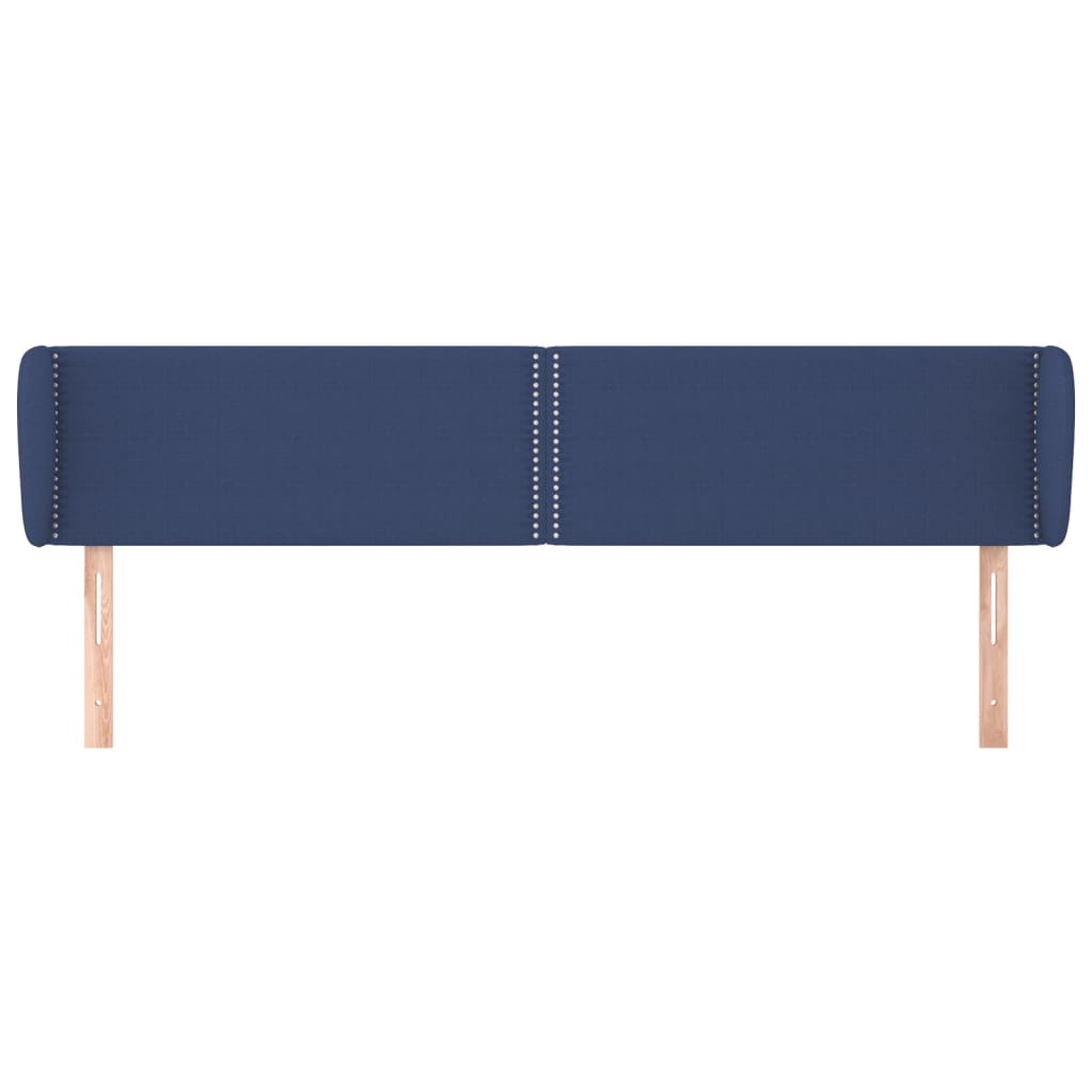 Κεφαλάρι με Πτερύγια Μπλε 183x23x78/88 εκ. Υφασμάτινο - PAKOBAZAAR