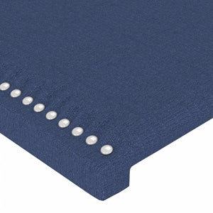 Κεφαλάρι με Πτερύγια Μπλε 183x23x78/88 εκ. Υφασμάτινο - PAKOBAZAAR
