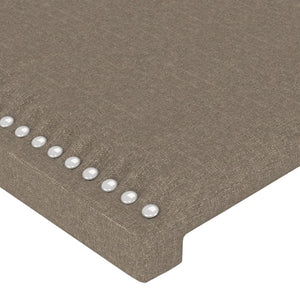 Κεφαλάρι με Πτερύγια Taupe 203 x 23 x 78/88 εκ. Υφασμάτινο - PAKOBAZAAR