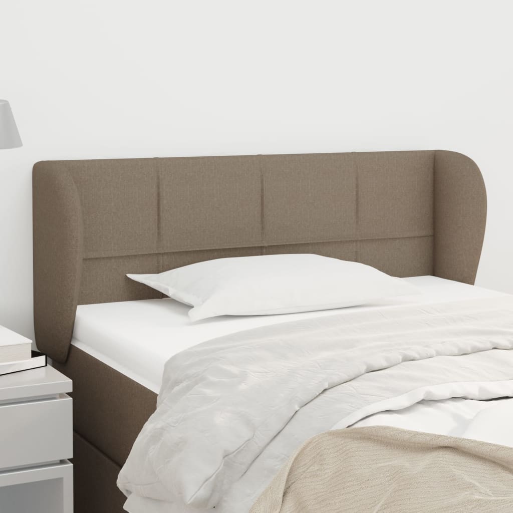 Κεφαλάρι με Πτερύγια Taupe 103x23x78/88 εκ. Υφασμάτινο - PAKOBAZAAR