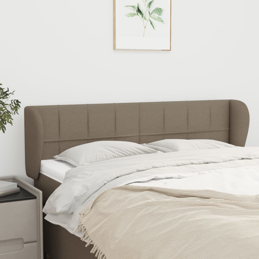 Κεφαλάρι με Πτερύγια Taupe 147 x 23 x 78/88 εκ. Υφασμάτινο - PAKOBAZAAR