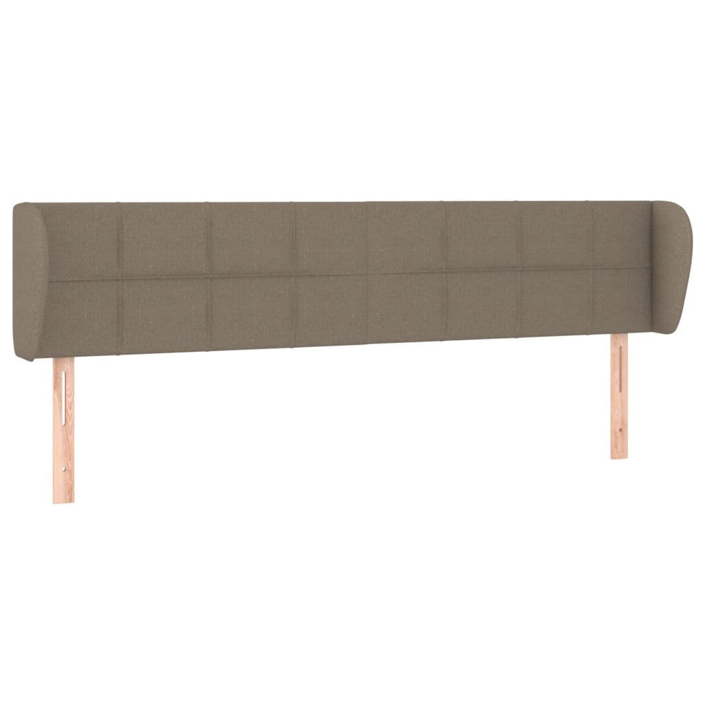 Κεφαλάρι με Πτερύγια Taupe 163x23x78/88 εκ. Υφασμάτινο - PAKOBAZAAR