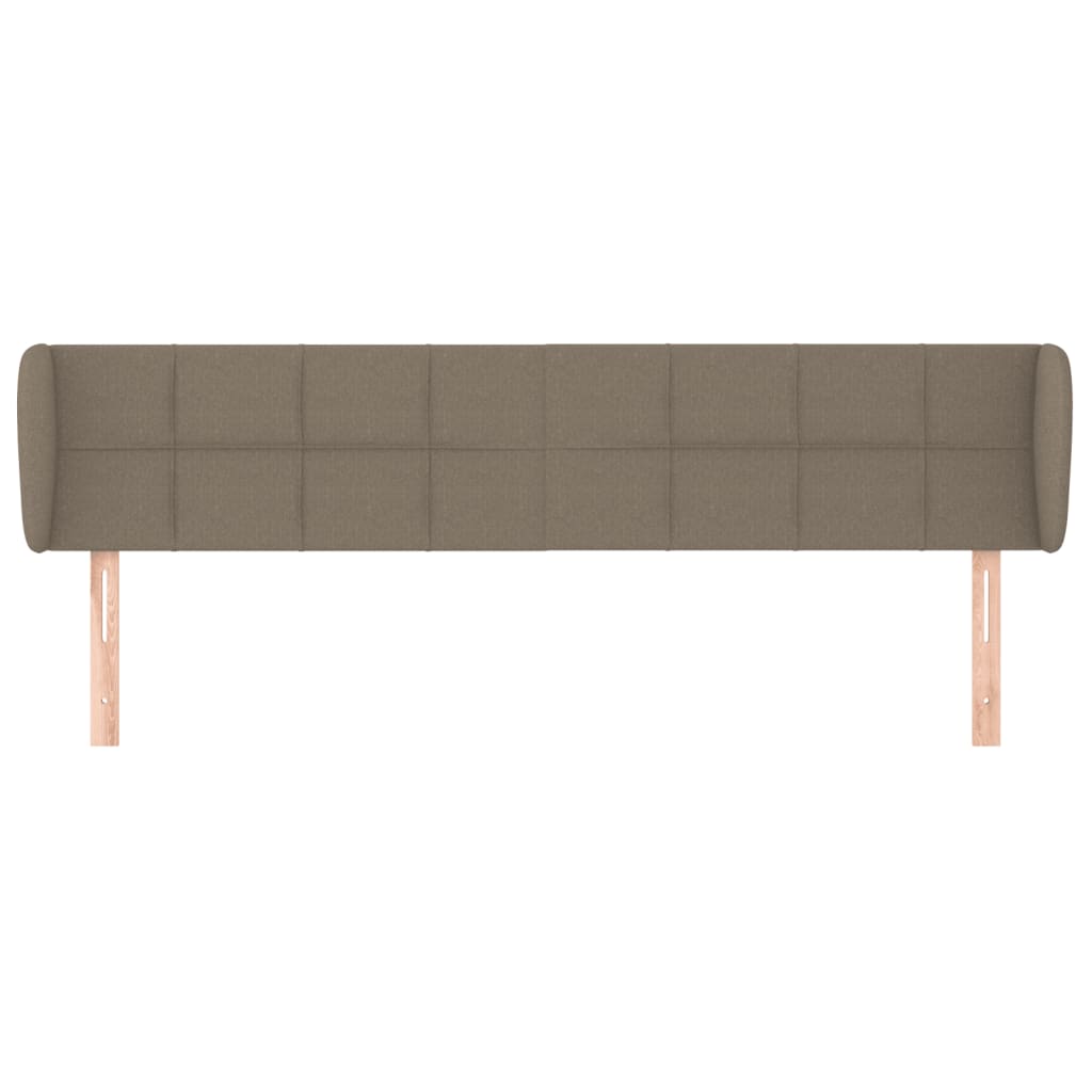 Κεφαλάρι με Πτερύγια Taupe 163x23x78/88 εκ. Υφασμάτινο - PAKOBAZAAR