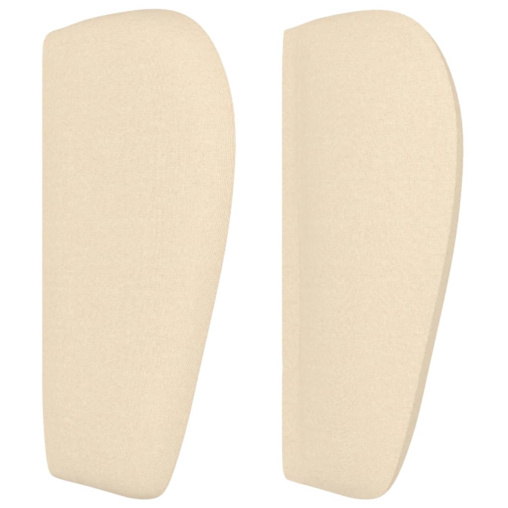 Κεφαλάρι με Πτερύγια Κρεμ 163x23x78/88 εκ. Υφασμάτινο - PAKOBAZAAR