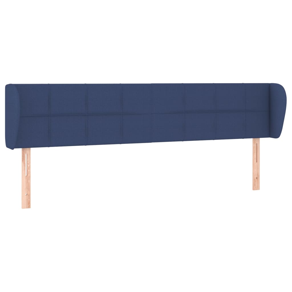 Κεφαλάρι με Πτερύγια Μπλε 183x23x78/88 εκ. Υφασμάτινο - PAKOBAZAAR